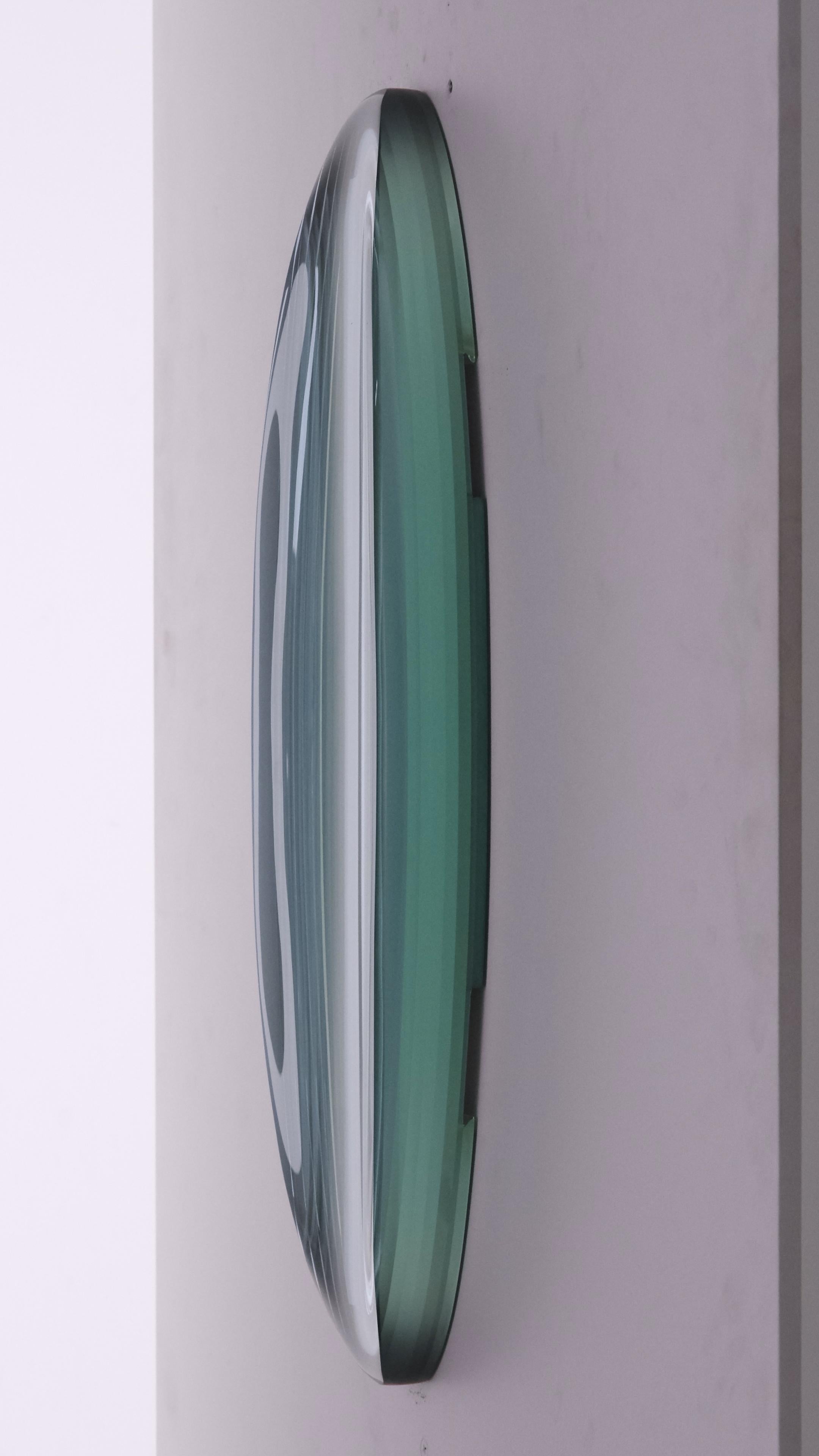 P.041200 von Toshio Iezumi - Zeitgenössische Glasskulptur, grün, abstrakt, Wandmalerei im Angebot 5