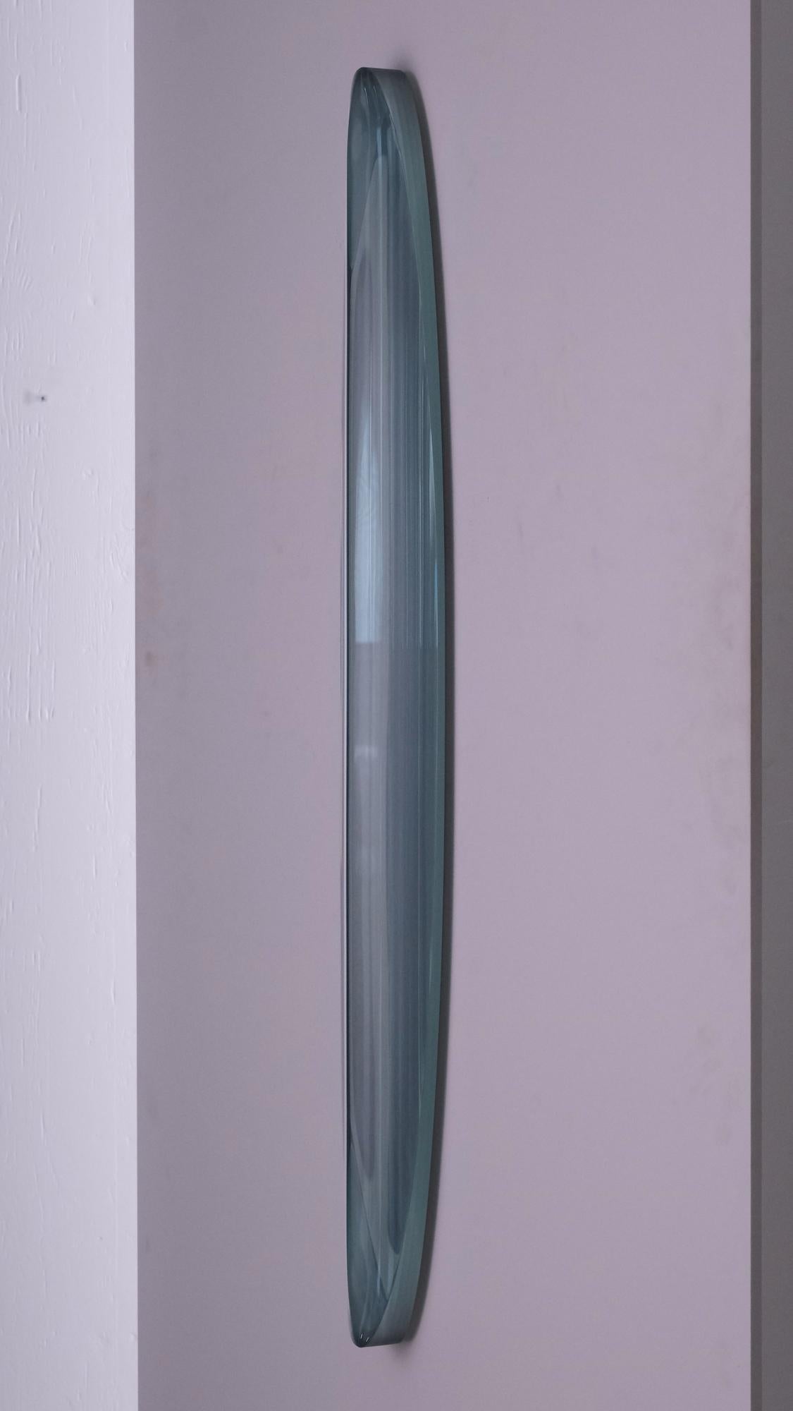 P.190501 di Toshio Iezumi - Scultura in vetro contemporanea, verde, astratta in vendita 9