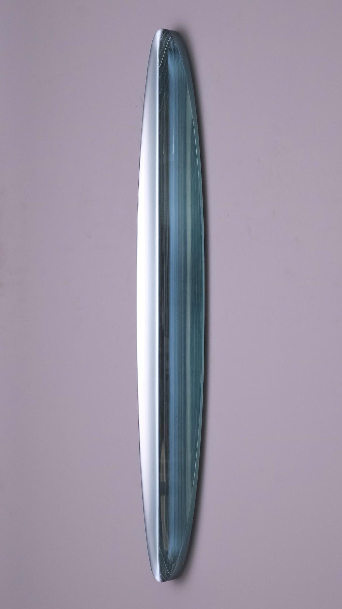 P.190501 di Toshio Iezumi - Scultura in vetro contemporanea, verde, astratta in vendita 10