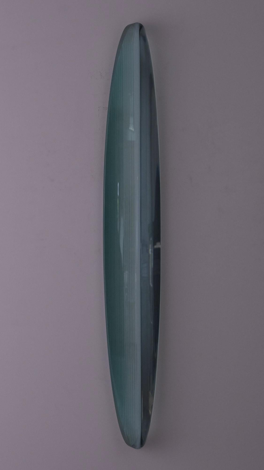 P.190501 di Toshio Iezumi - Scultura in vetro contemporanea, verde, astratta in vendita 11
