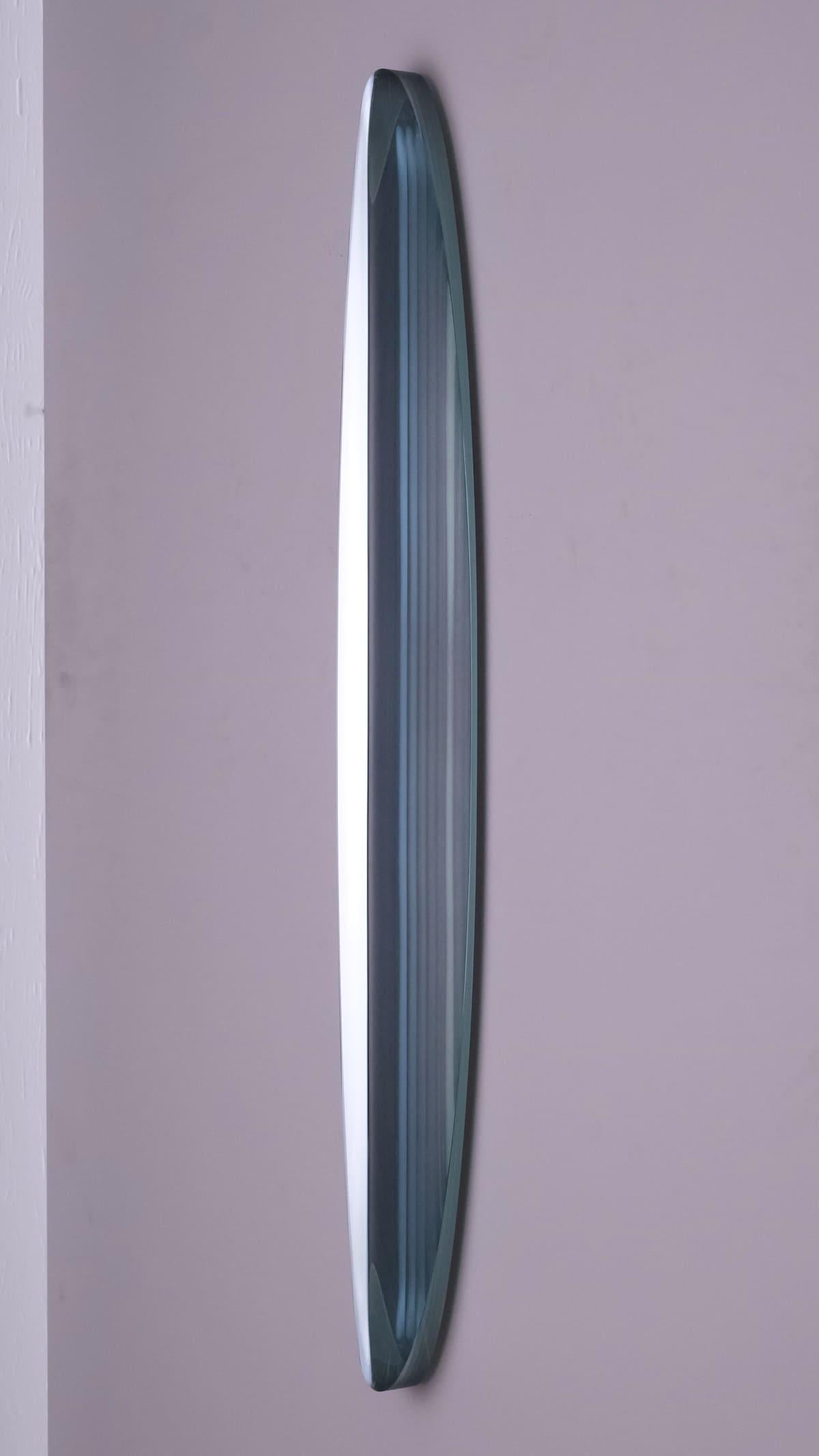 P.190501 von Toshio Iezumi - Zeitgenössische Glasskulptur, grün, abstrakt im Angebot 1