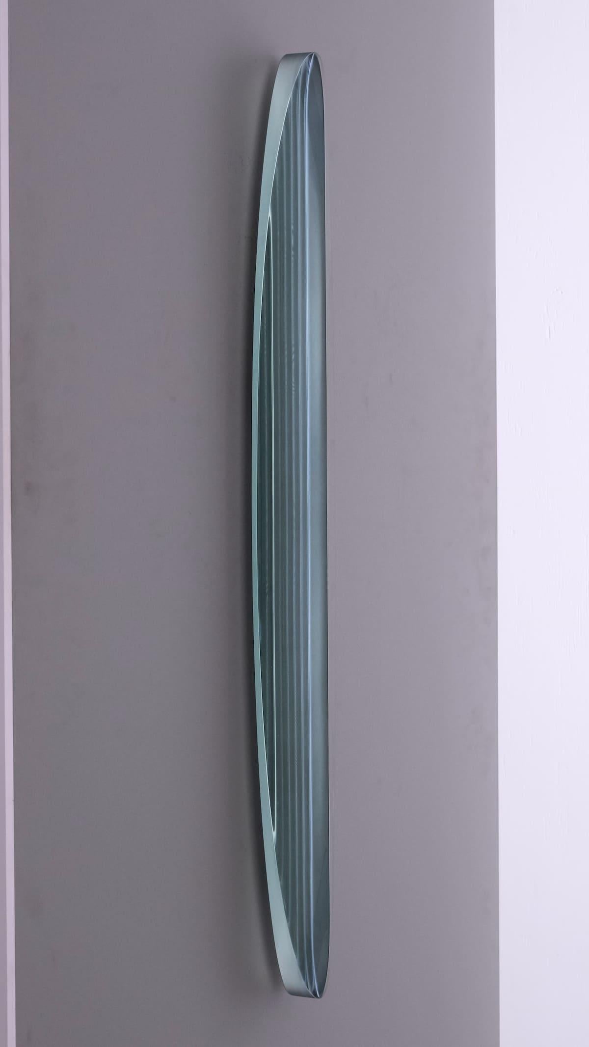 P.190501 by Toshio Iezumi - Contemporary glass sculpture, green, abstract For Sale 3