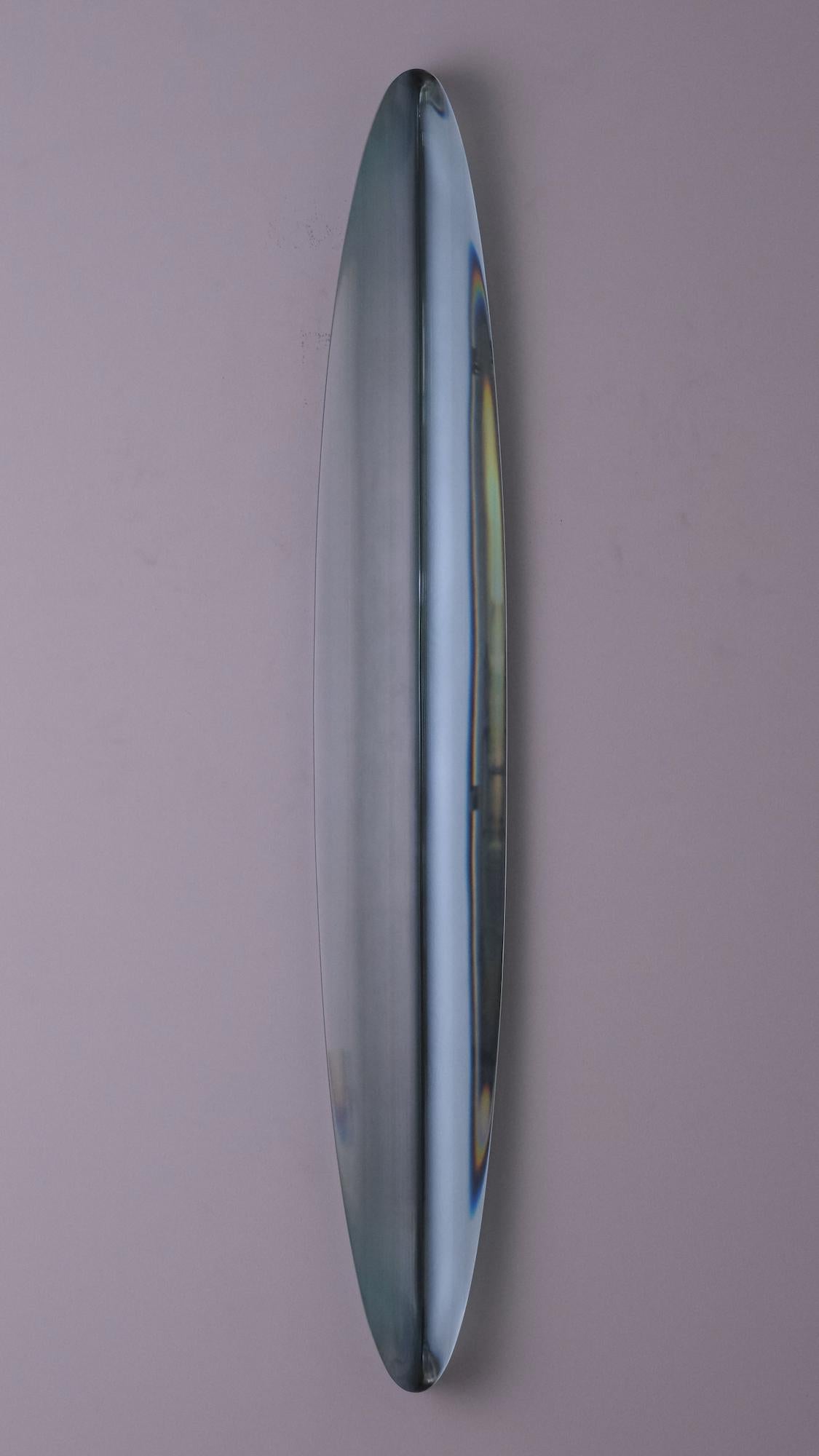 P.190501 di Toshio Iezumi - Scultura in vetro contemporanea, verde, astratta in vendita 8