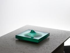 P.1995 de Toshio Iezumi - escultura abstracta de pared, cristal y espejo