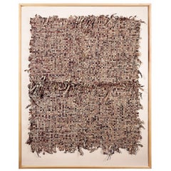 Overture -Wall Hanging of Old Japanese Newspapers by Toshio Sekiji