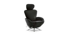 Toshiyuki Kita Fauteuil Dodo pour Cassina, noir, milieu du siècle dernier