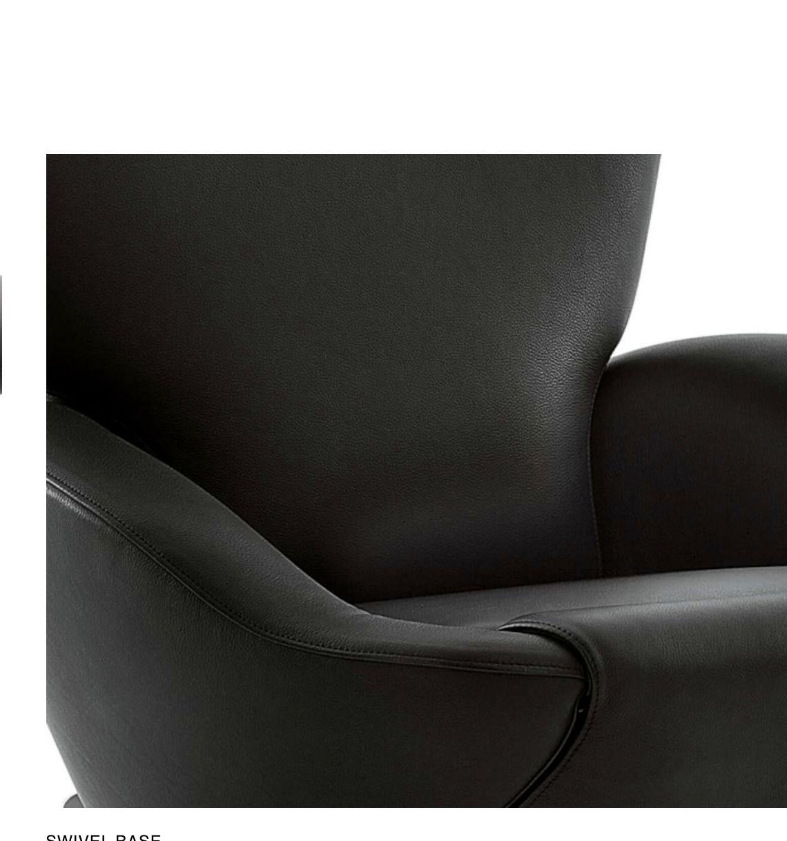 Fabric Toshiyuki Kita Dodo Black Armchair For Sale