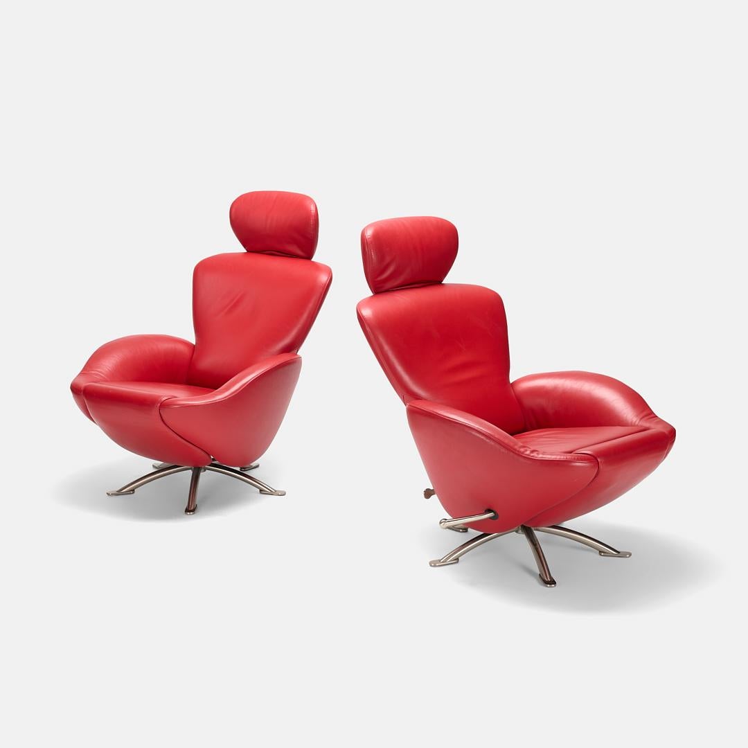 Postmoderne Toshiyuki Kita paire de chaises longues réglables Dodo modèle K10 Italie, 2000 en vente