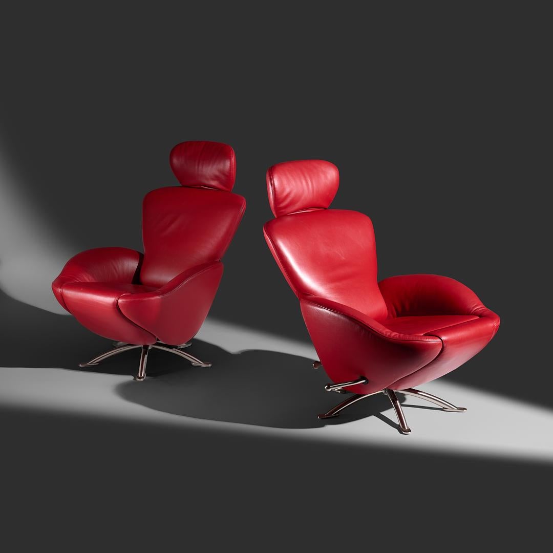 italien Toshiyuki Kita paire de chaises longues réglables Dodo modèle K10 Italie, 2000 en vente
