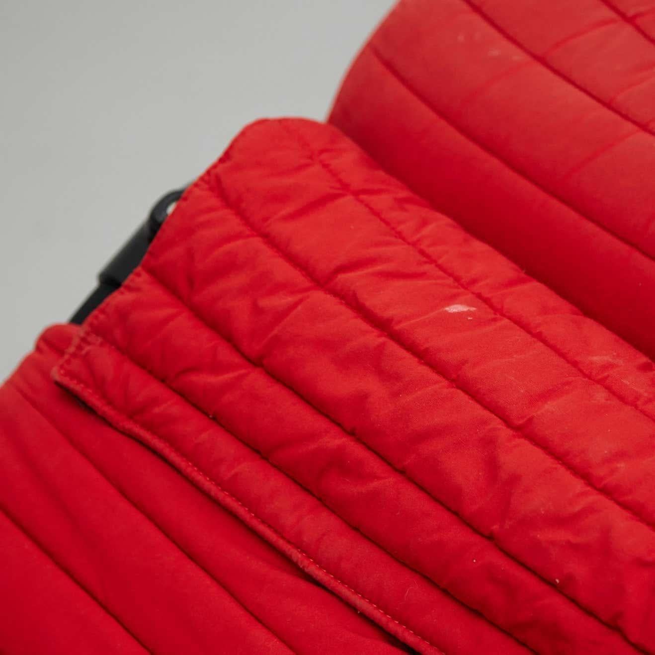 Poltrona Toshiyuki Kita Wink 111 in nero e rosso di Cassina, circa 1980 in vendita 7