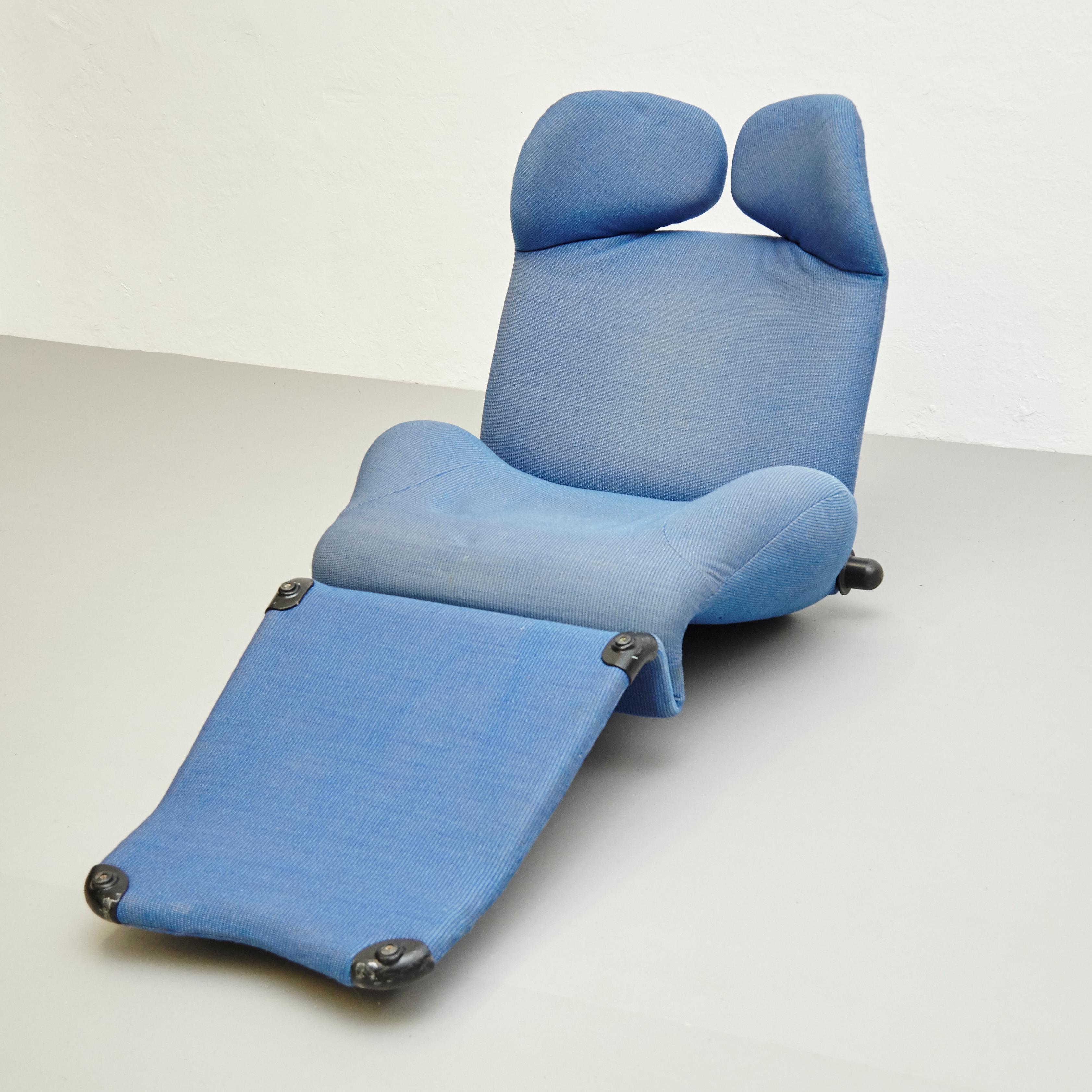 Toshiyuki Kita Wink 111 Armchair in Blue by Cassina, circa 1980 9