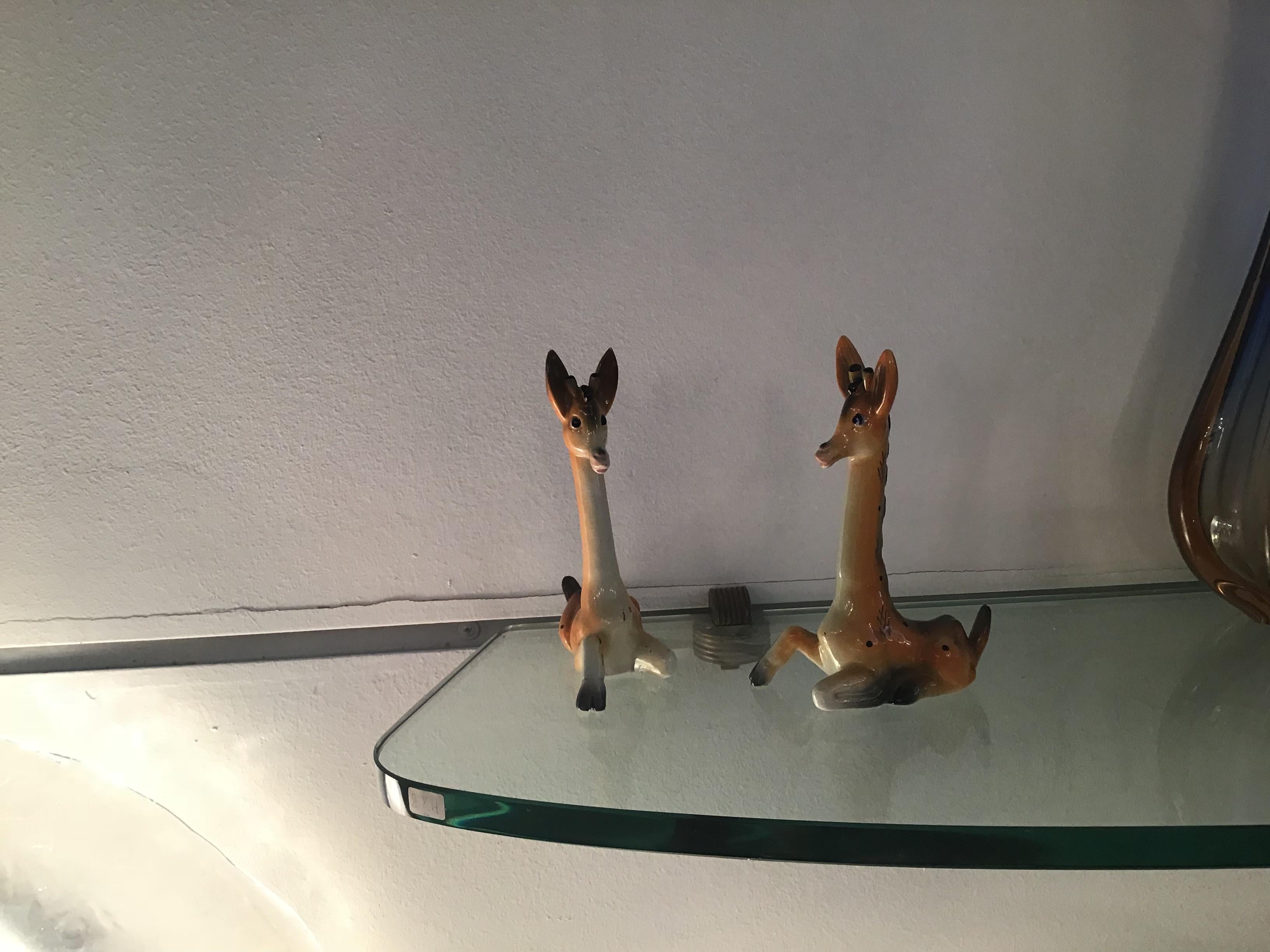 Tosin Ceramic Giraffe Couple 1950 Italia 4