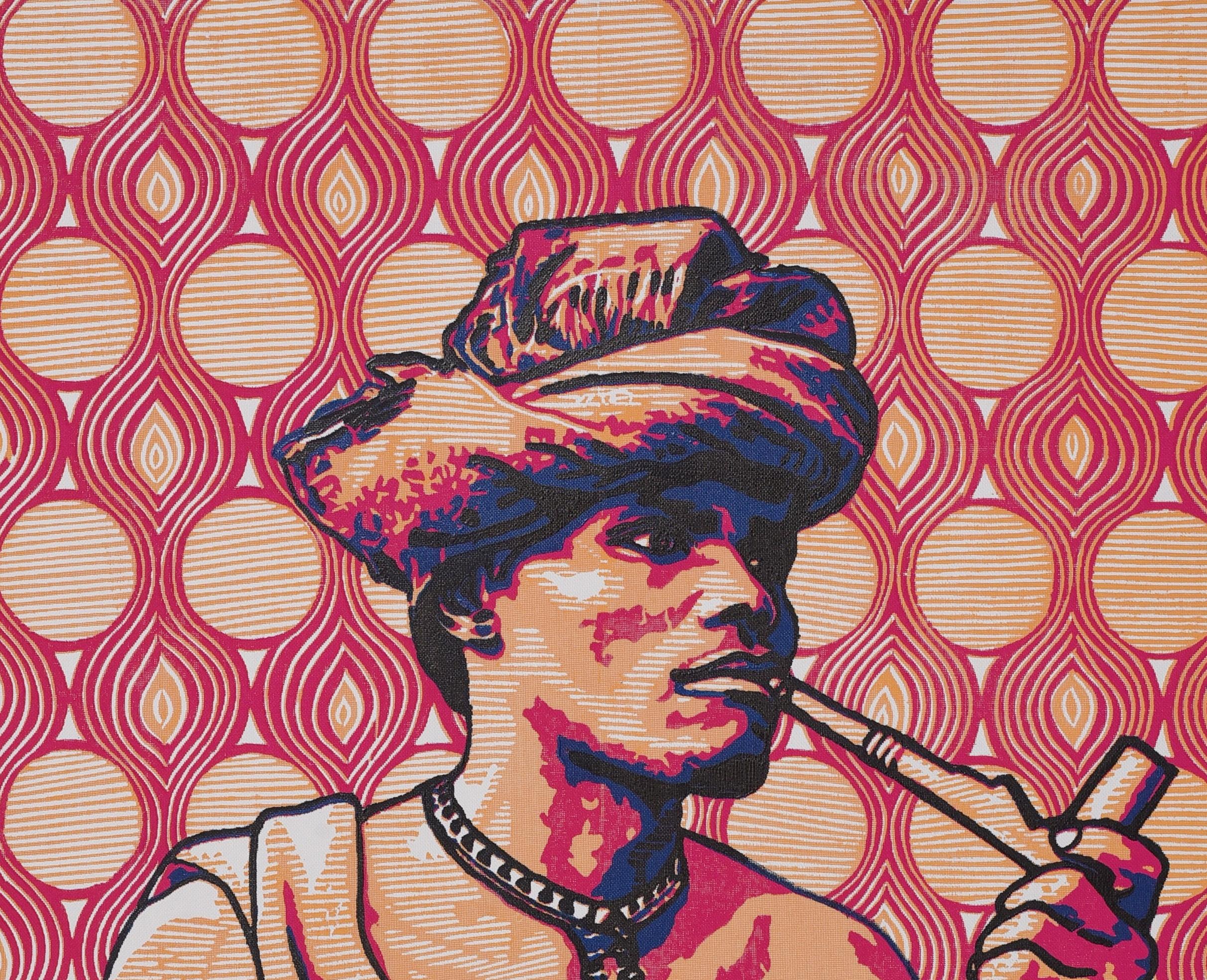 Amukoko (Enjoyment Galore -21e siècle, Contemporain Figuratif, Afrique Linogravure - Print de Tosin Oyeniyi 