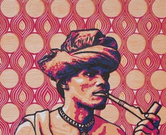 Amukoko (Enjoyment Galore -21st Century, Contemporary Figurative, Africa Linocut