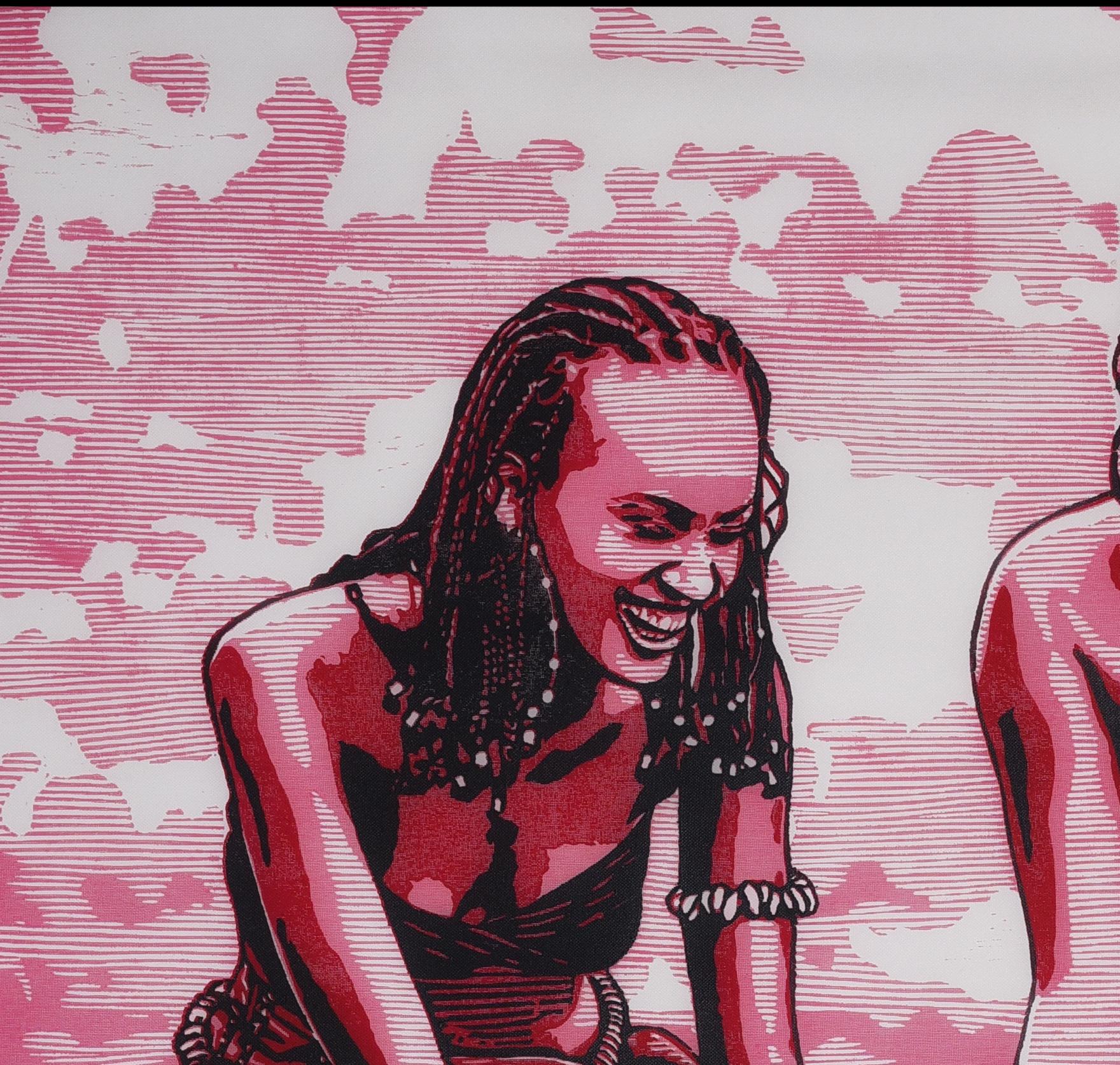 At Prime (Igba Ara) - 21e siècle, Contemporain, Figuratif, Afrique, Linogravure - Print de Tosin Oyeniyi 