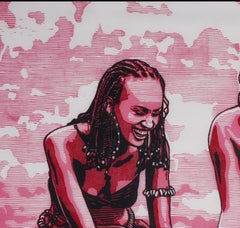 At Prime (Igba Ara) - 21st Century, Contemporary, Figurative, Africa, Linocut