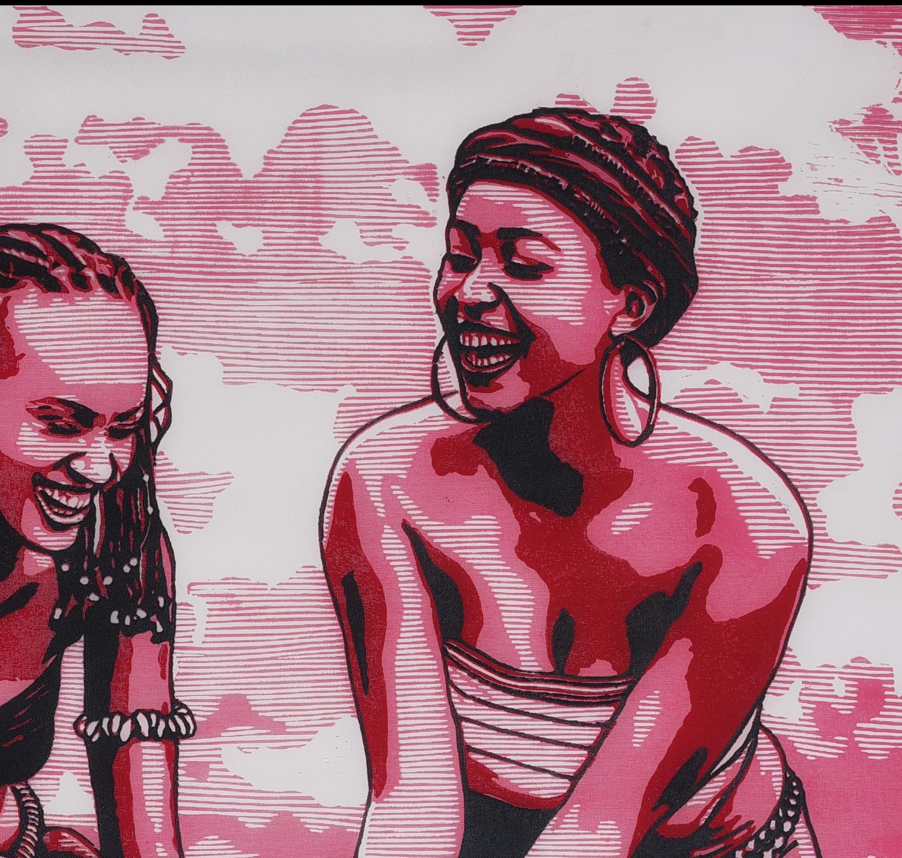 At Prime (Igba Ara) - 21e siècle, Contemporain, Figuratif, Afrique, Linogravure - Maîtres anciens Print par Tosin Oyeniyi 