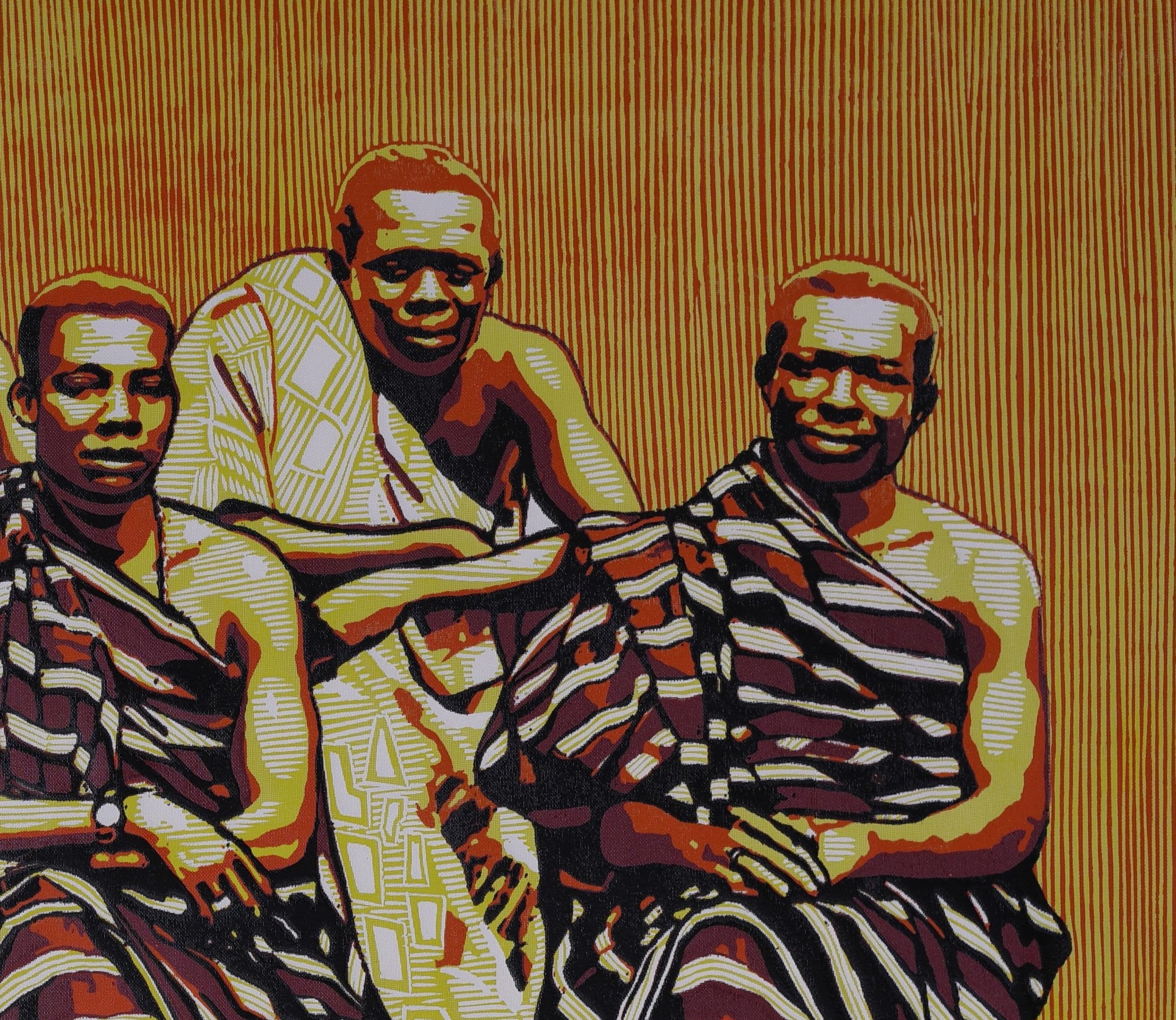 Black Council - Old Masters Print by Tosin Oyeniyi 