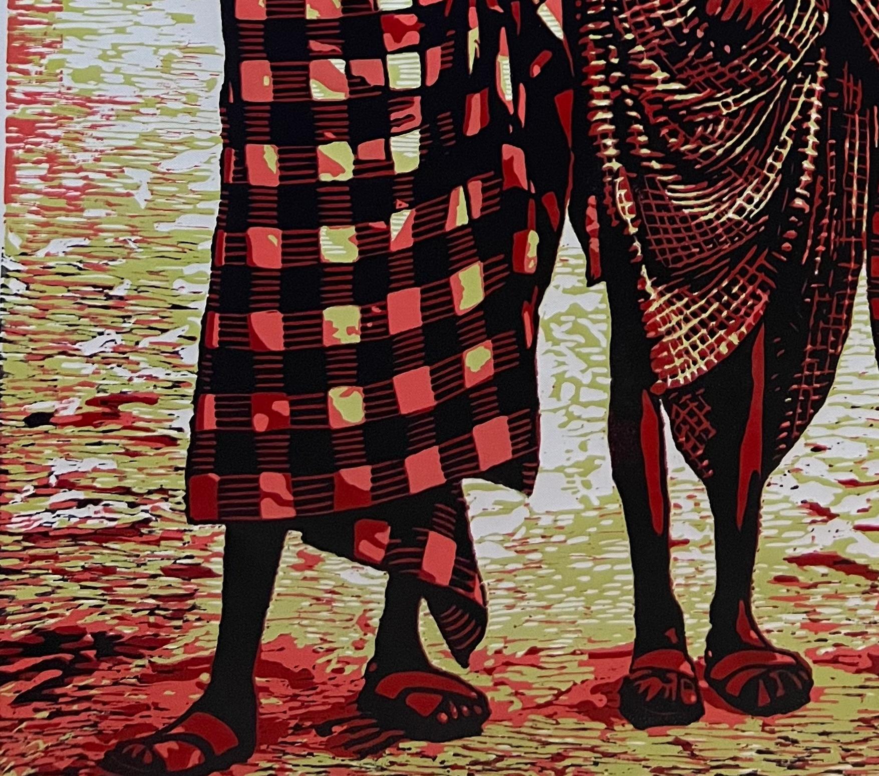 Elders of the Land - Contemporary Print by Tosin Oyeniyi 
