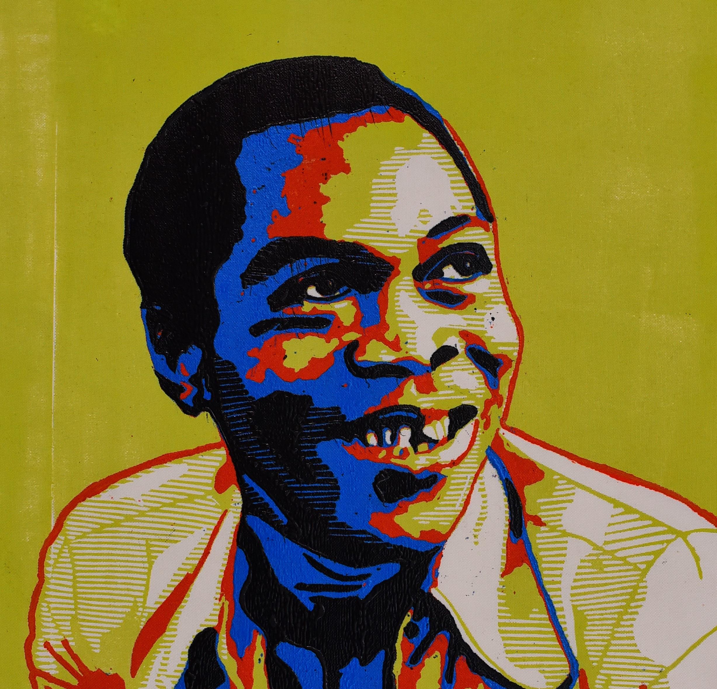 Black Prophet (Fela Kuti) 6 - Contemporary Print by Tosin Oyeniyi 