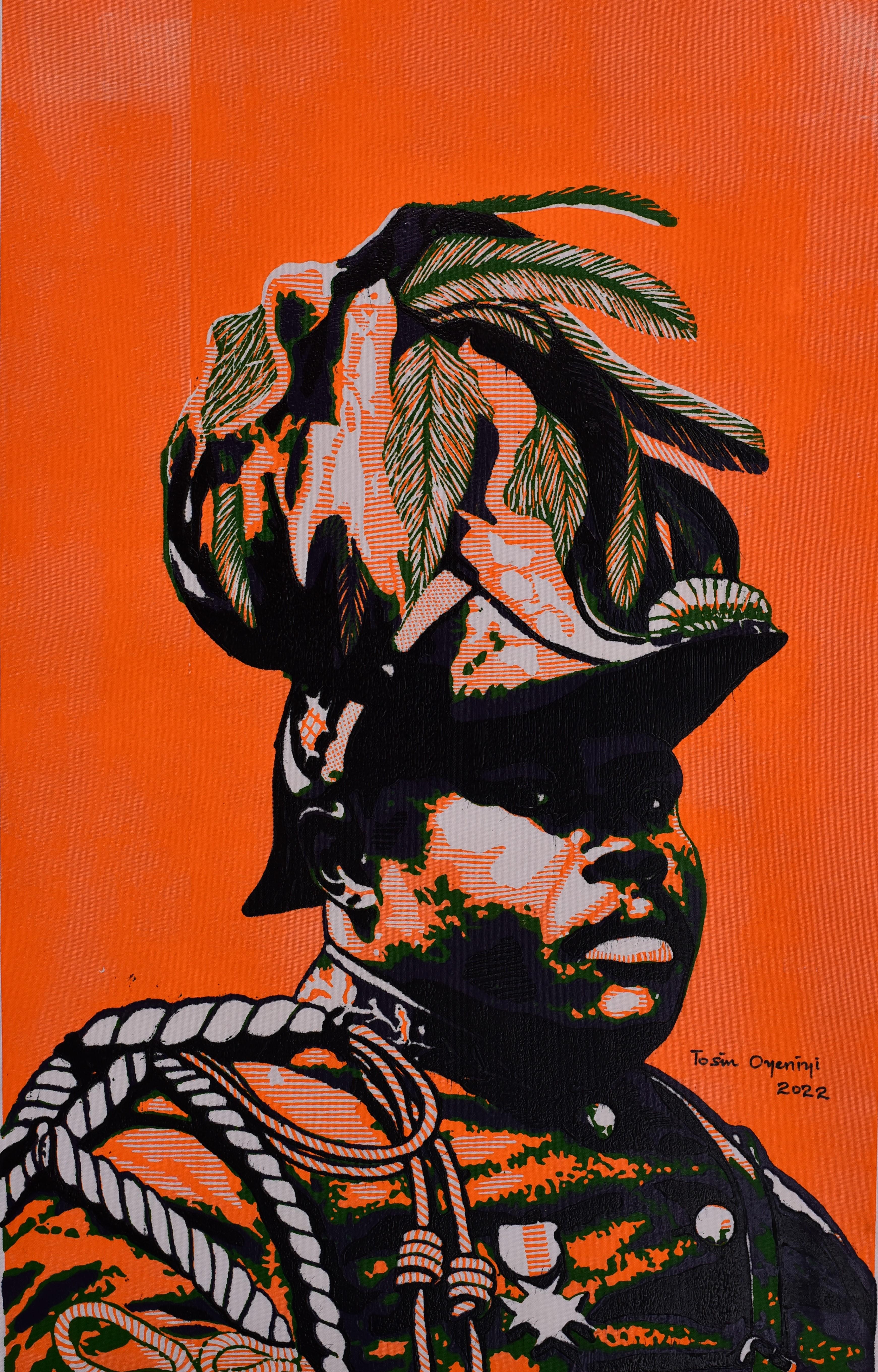 Tosin Oyeniyi  Portrait Print - Black Prophet (Marcus Garvey) 3 