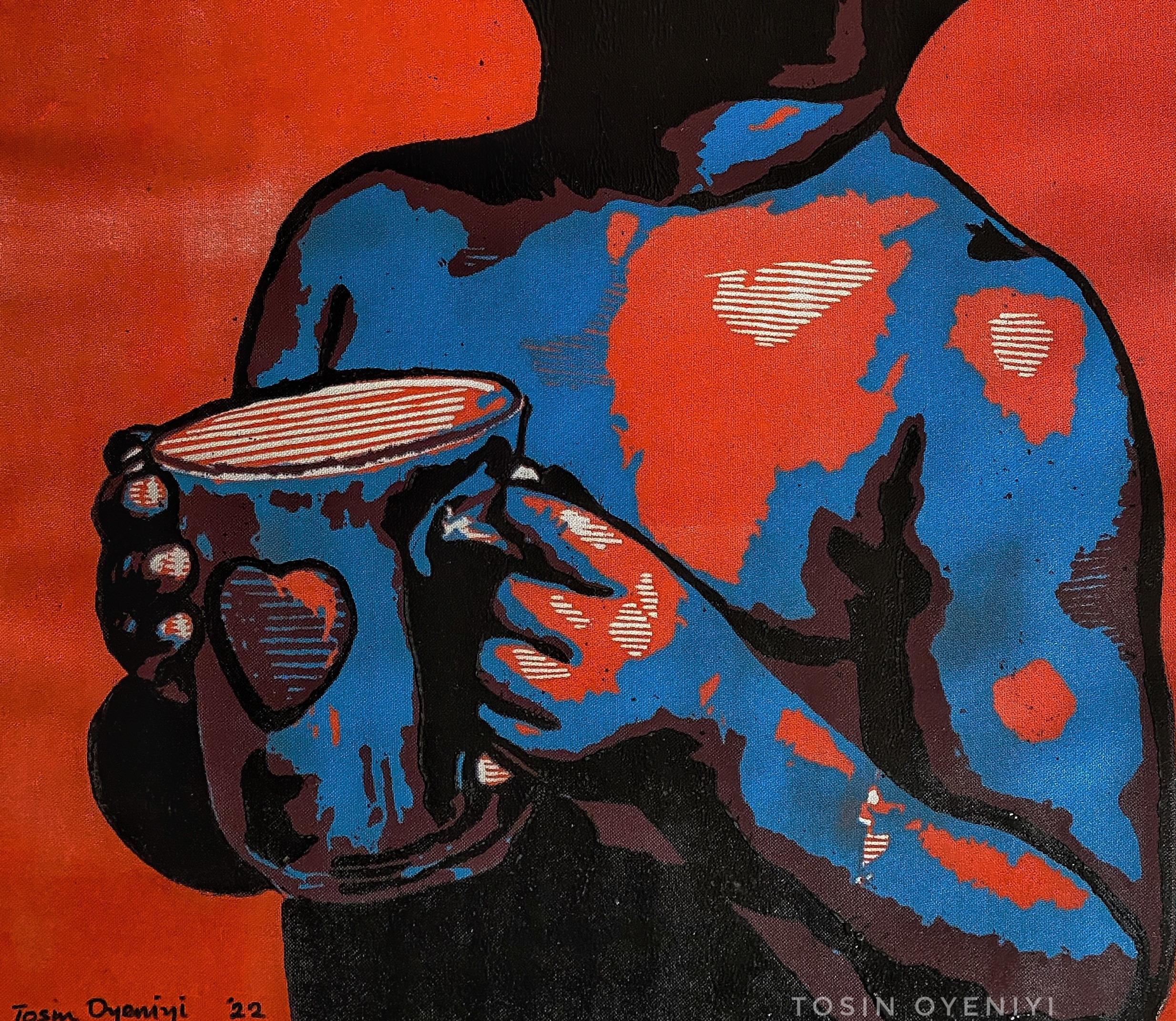 Maxwell (Stream of Love) - Contemporary Print by Tosin Oyeniyi 