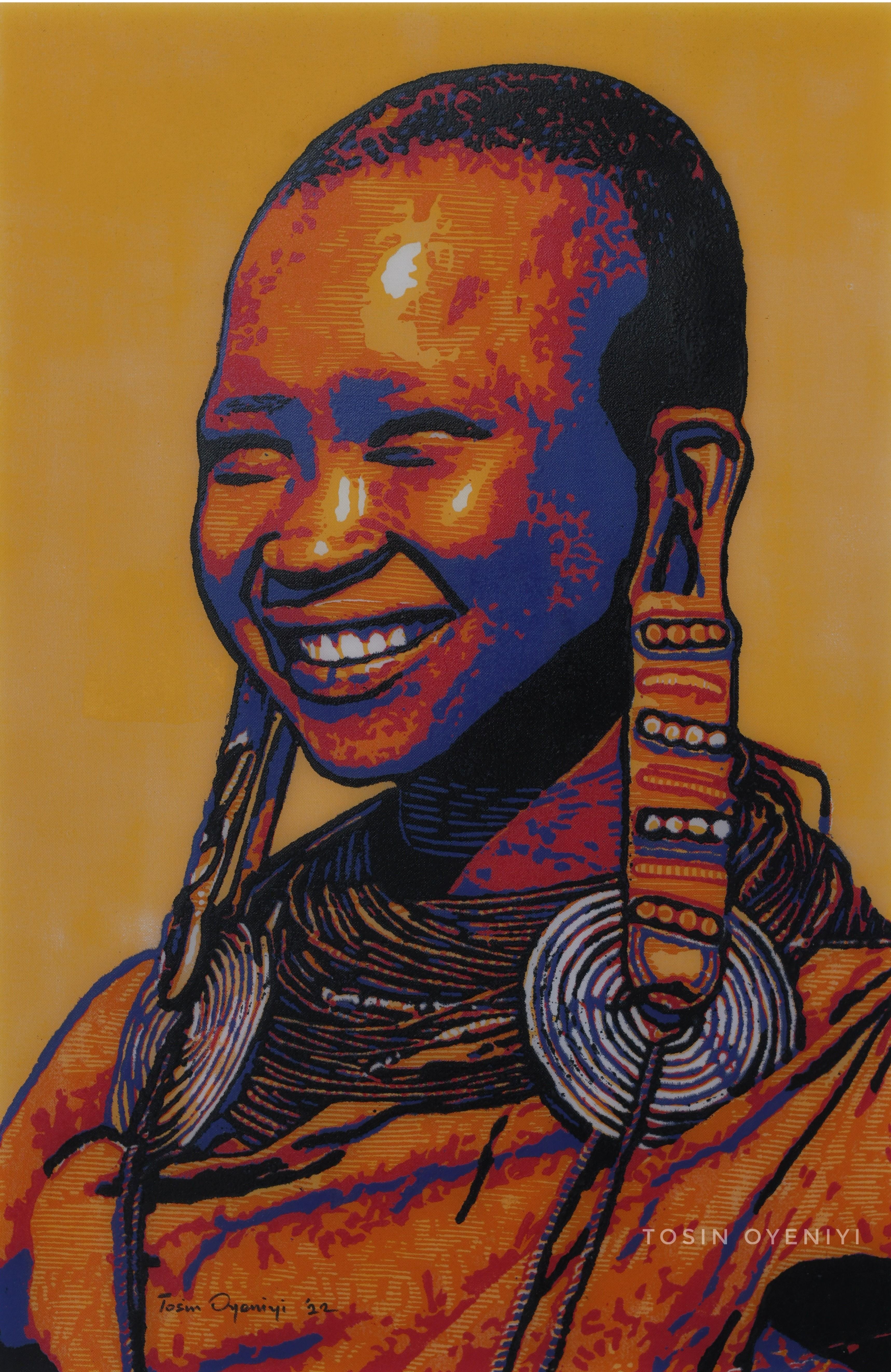 Tosin Oyeniyi  Figurative Print - My Identity