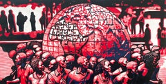 One People - 21st Century, Contemporary, Figurative, Africa, People, Linocut