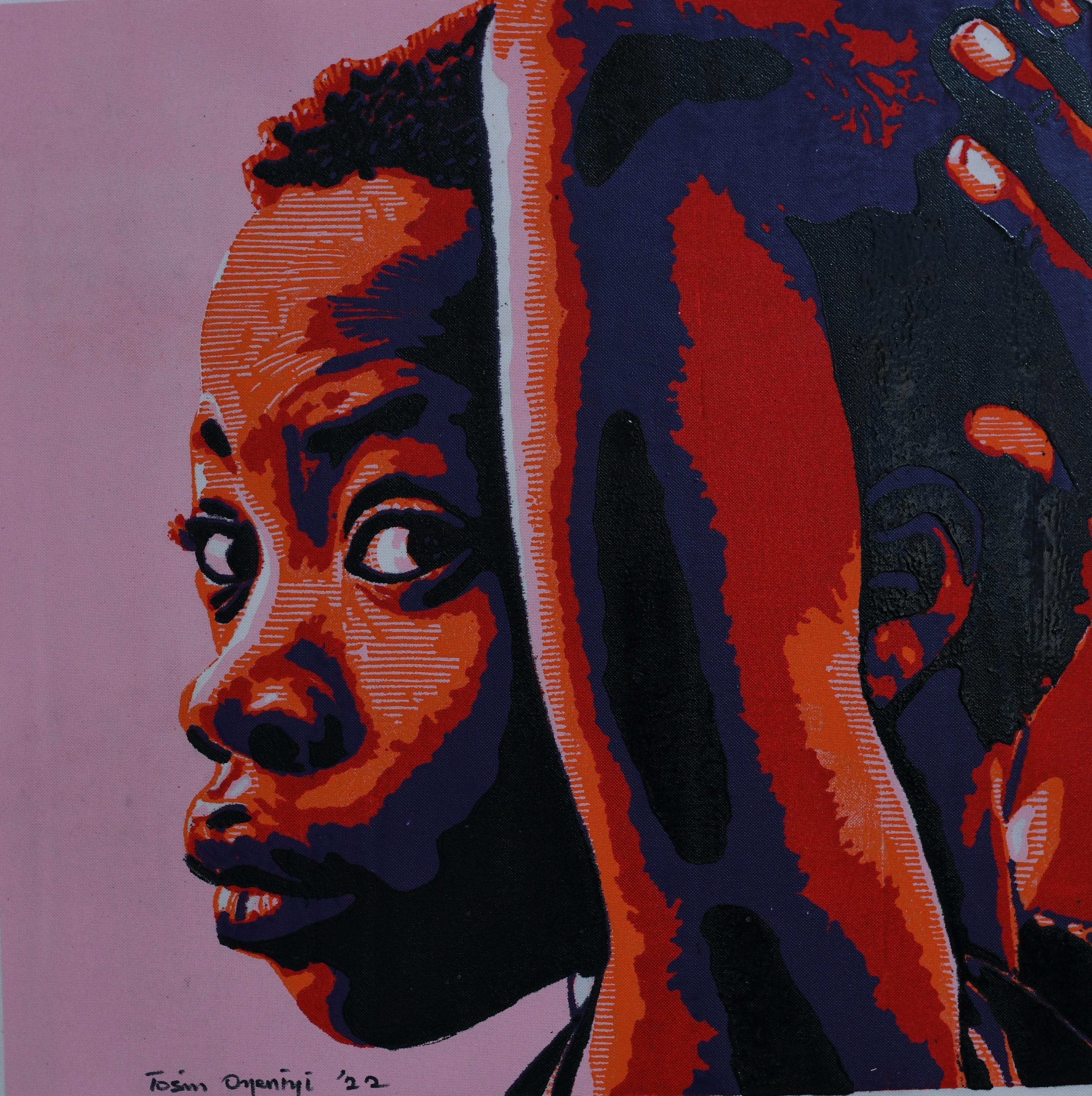 Tosin Oyeniyi  Figurative Print – Andere Seite