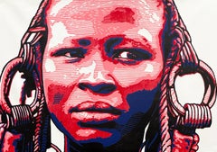 Perception - 21st Century, Contemporary, Figurative, Africa, Women, Linocut