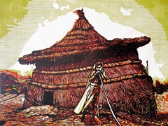 Sweet Home - 21e siècle, Contemporain, Figuratif, Afrique Village, Chhild