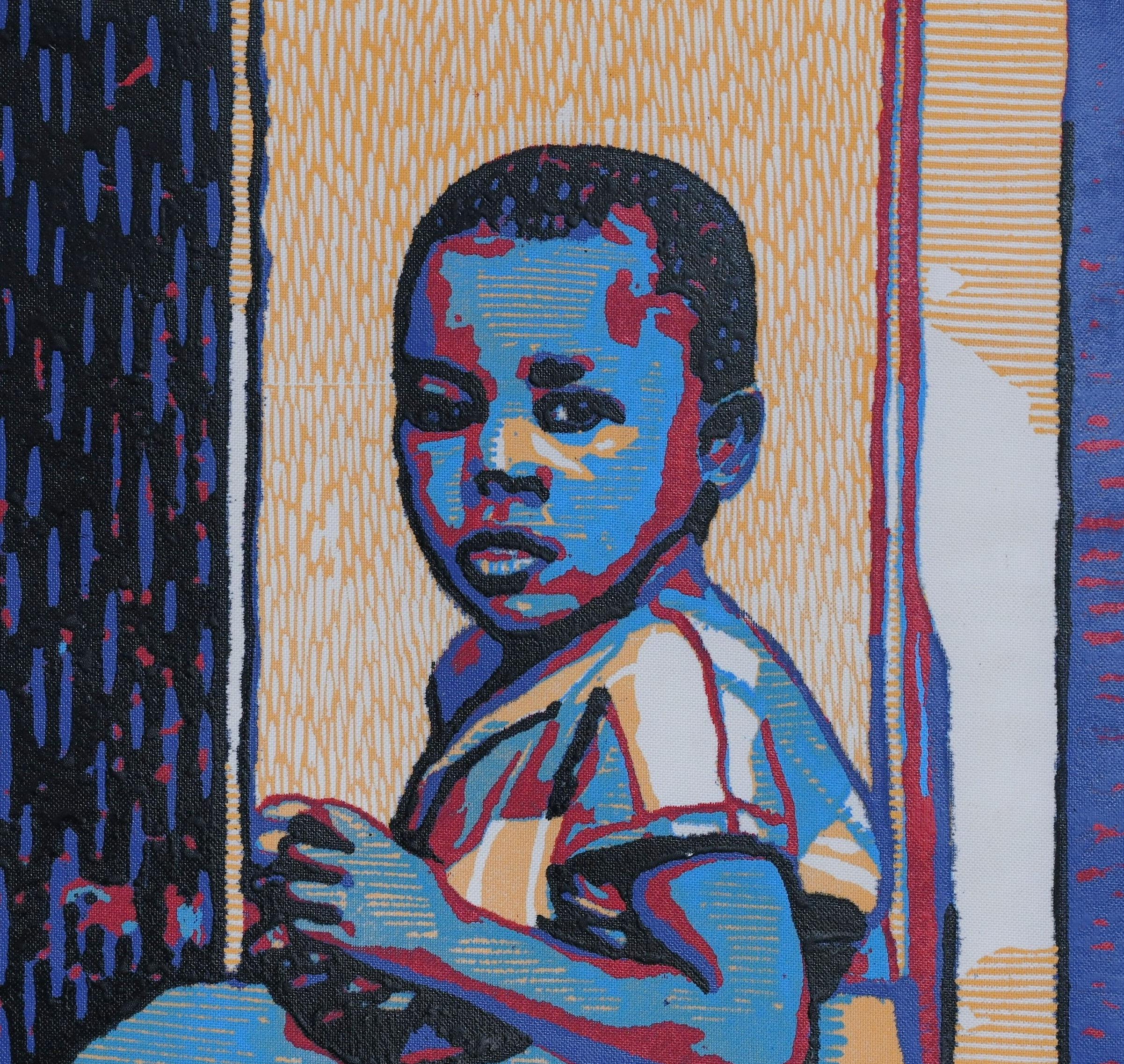 Tenderness - Contemporary Print by Tosin Oyeniyi 