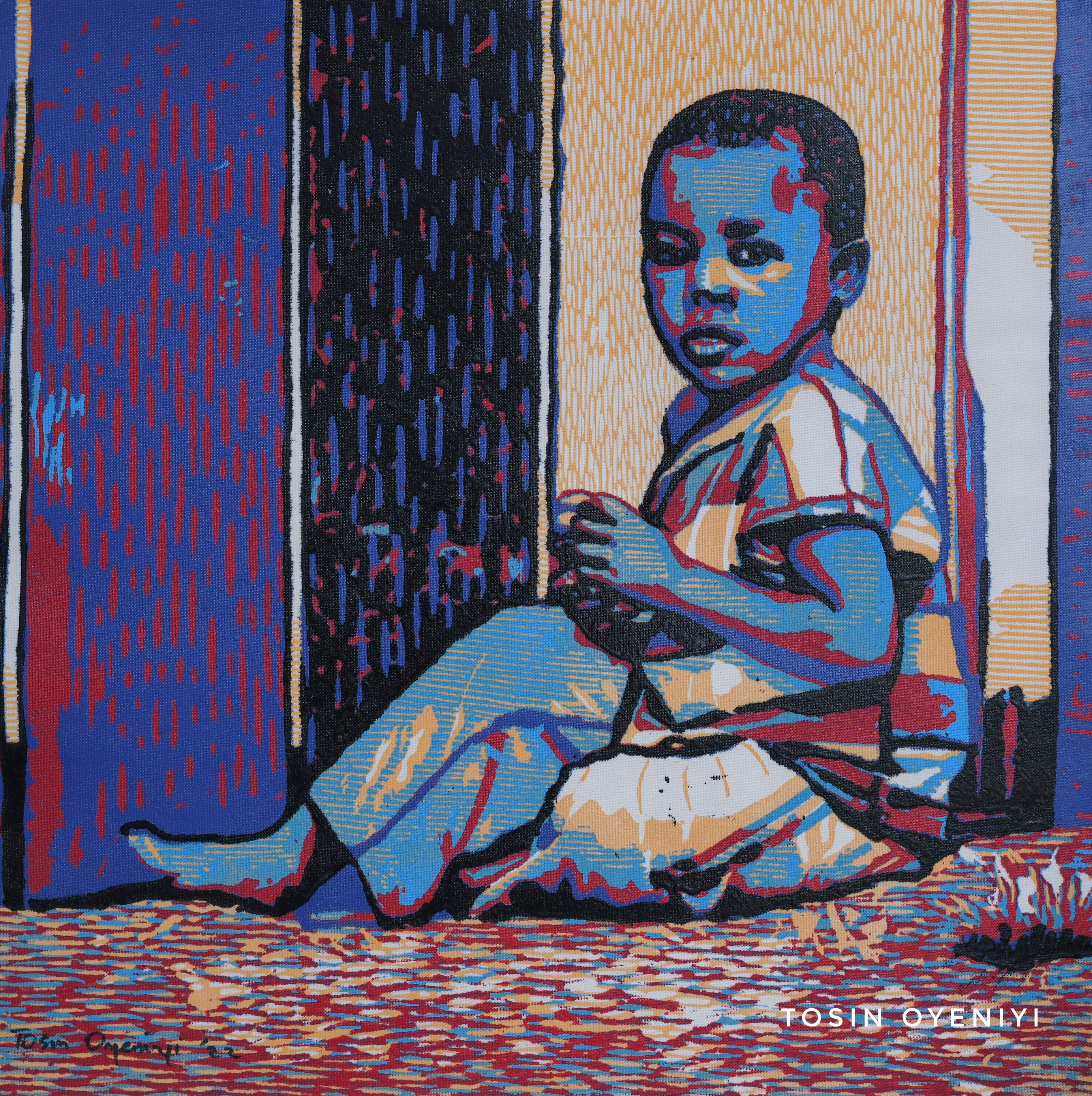 Tosin Oyeniyi  Figurative Print - Tenderness