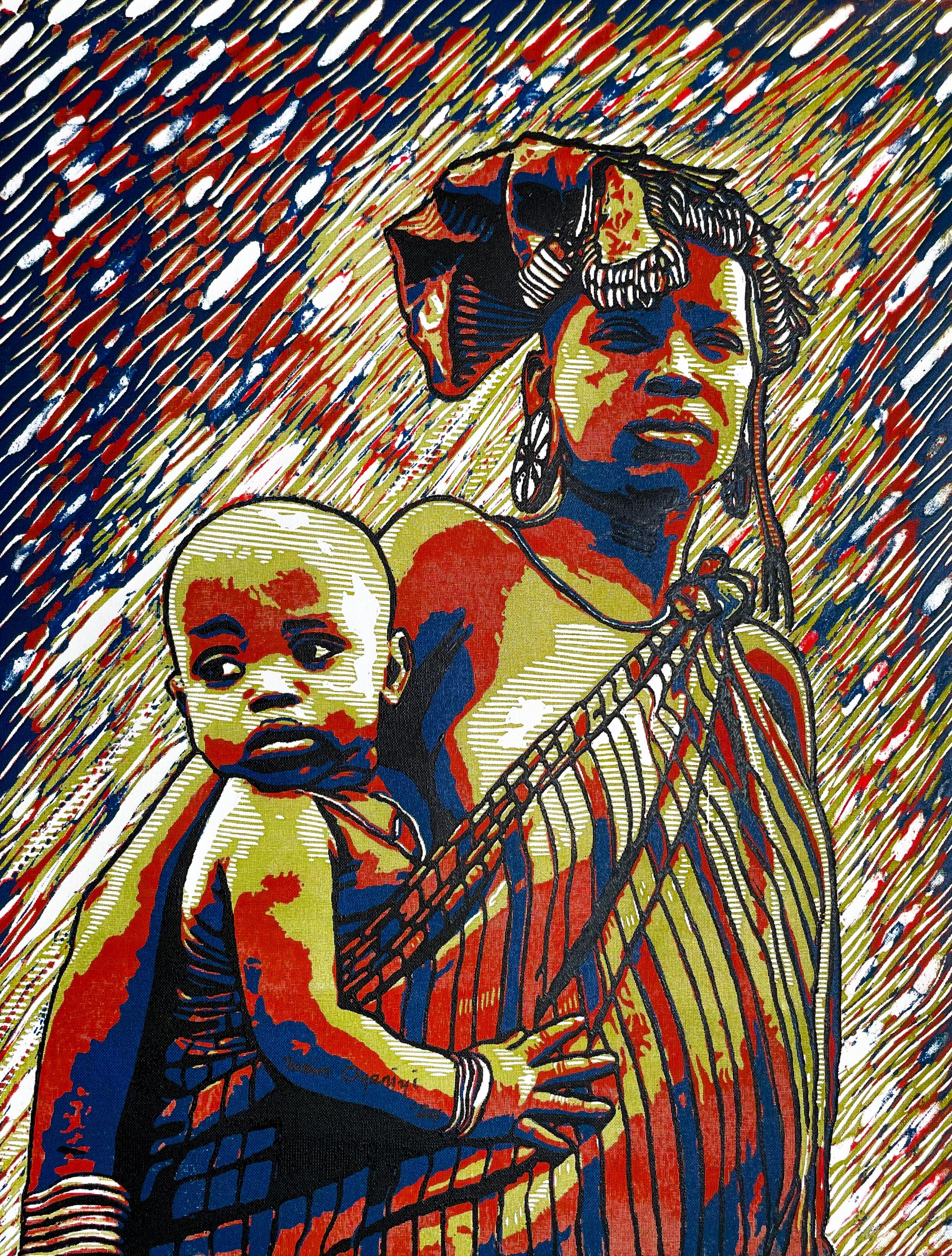 Procedimiento de envío
Obra de arte sin montar
Se envía en un tubo bien protegido desde Nigeria
Acompañado de un Certificado de Autenticidad.

Sobre el artista
Tosin Oyeniyi es un artista del grabado con un talento intrínseco, originario de