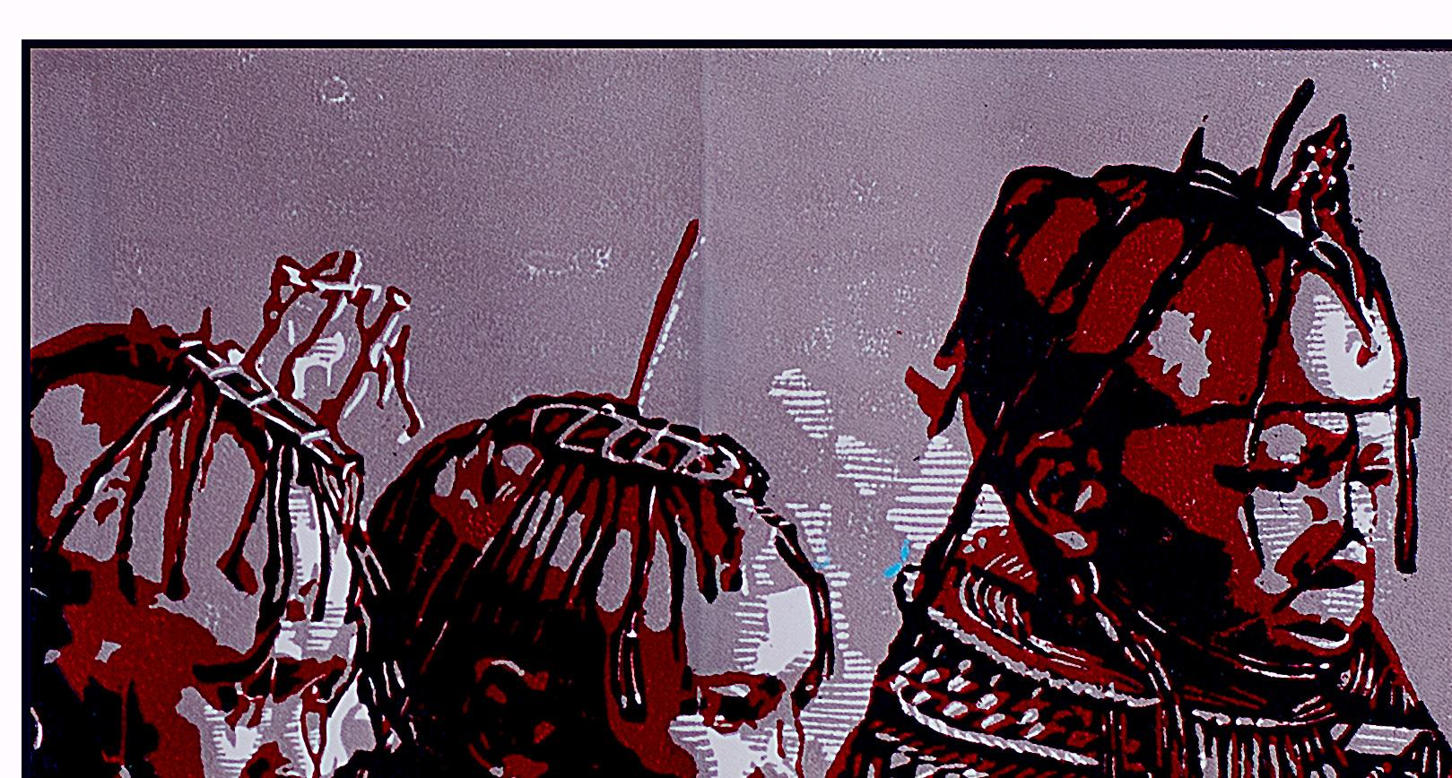 Indigenous Identity II - Black Figurative Print by Tosin Oyeniyi