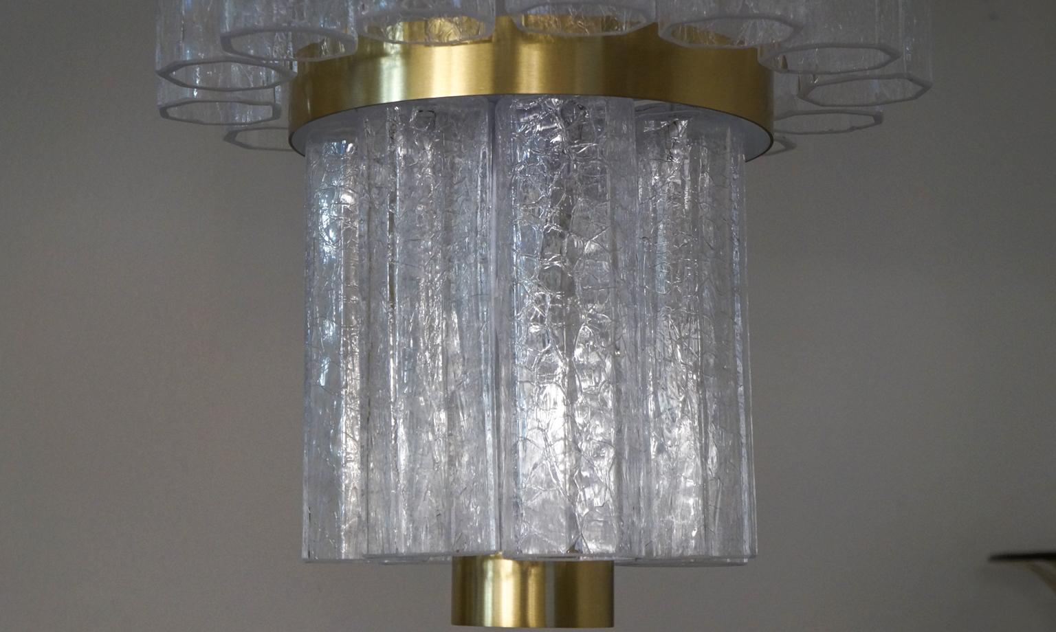 Toso Murano Mid-Century Modern Crystal Murano Glass Chandelier, 1984s For Sale 10