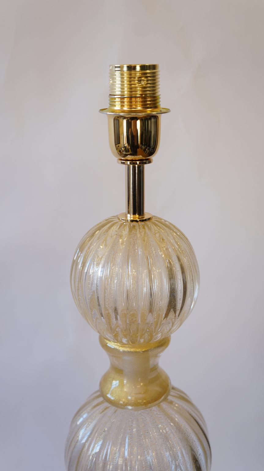 Toso Murano-Tischlampen, Moderne der Mitte des Jahrhunderts, Gold Schwarz, zwei Muranoglas-Tischlampen, 1985 im Angebot 12