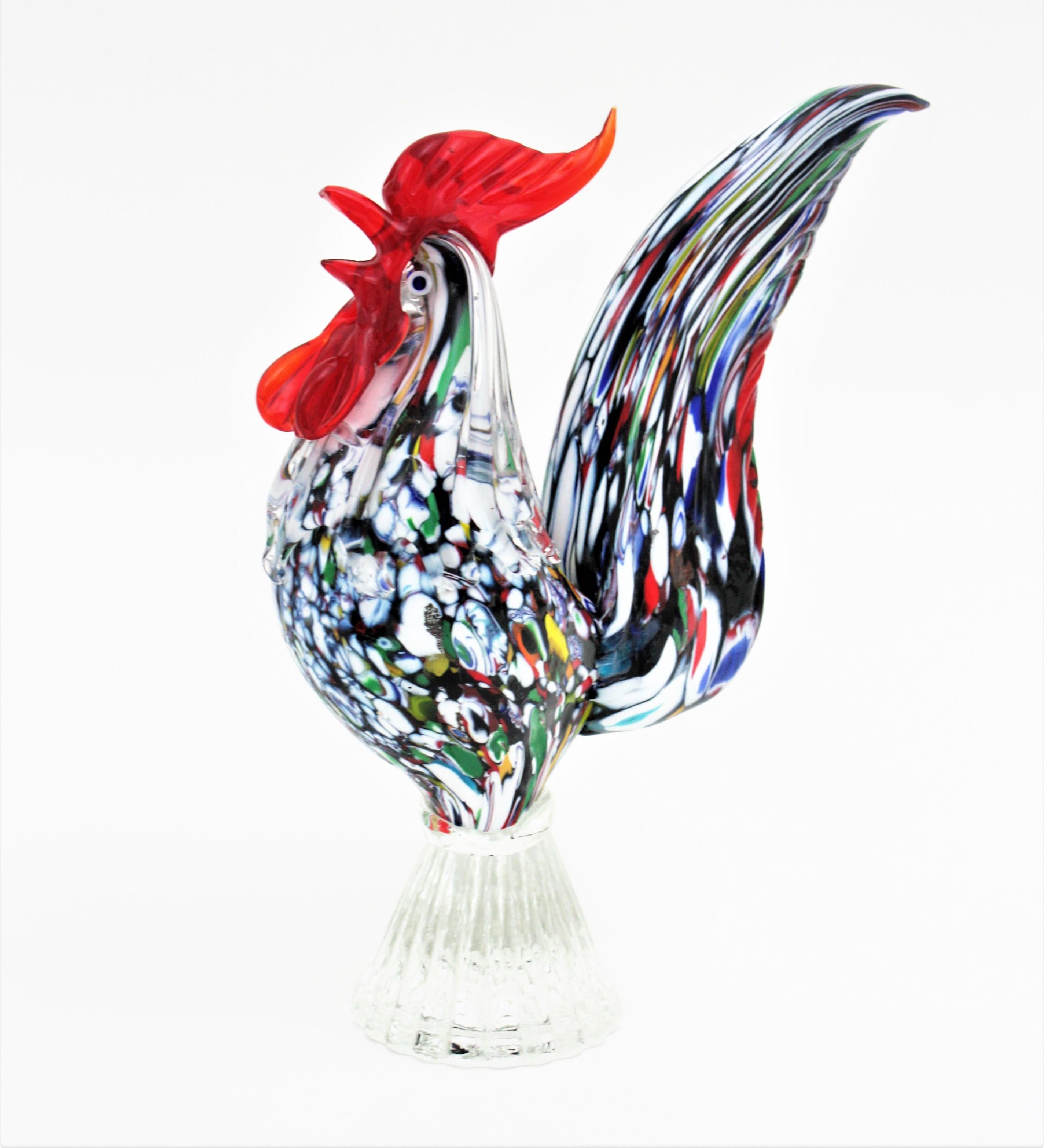 glass roosters