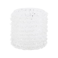 Toso Murano, Small Transparent Glass Vase, Contemporary Work