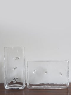 Toso Renato Italian Murano Glass Vases "Repetai" Miodel for Fratelli Toso, 1964