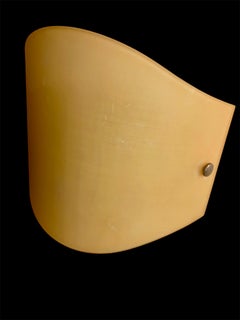 Toso wall lighting yellow gold murano glass Pair sign, Italy 1990