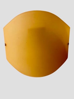 Letrero Toso de cristal de murano dorado, Italia 1990