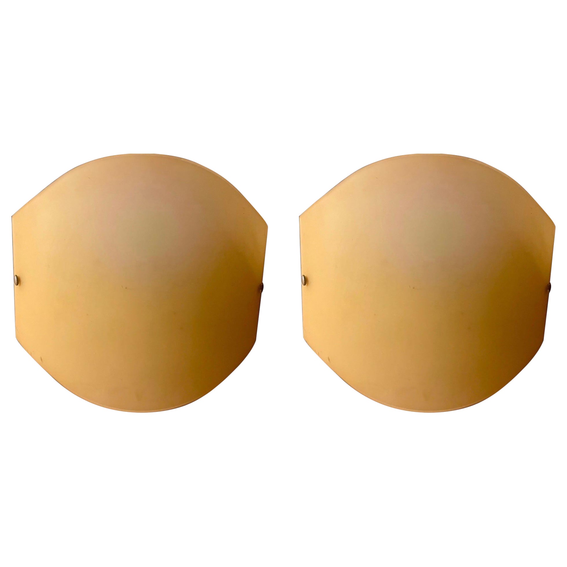 Illuminazione da parete Toso in vetro di Murano oro giallo, Italia 1990