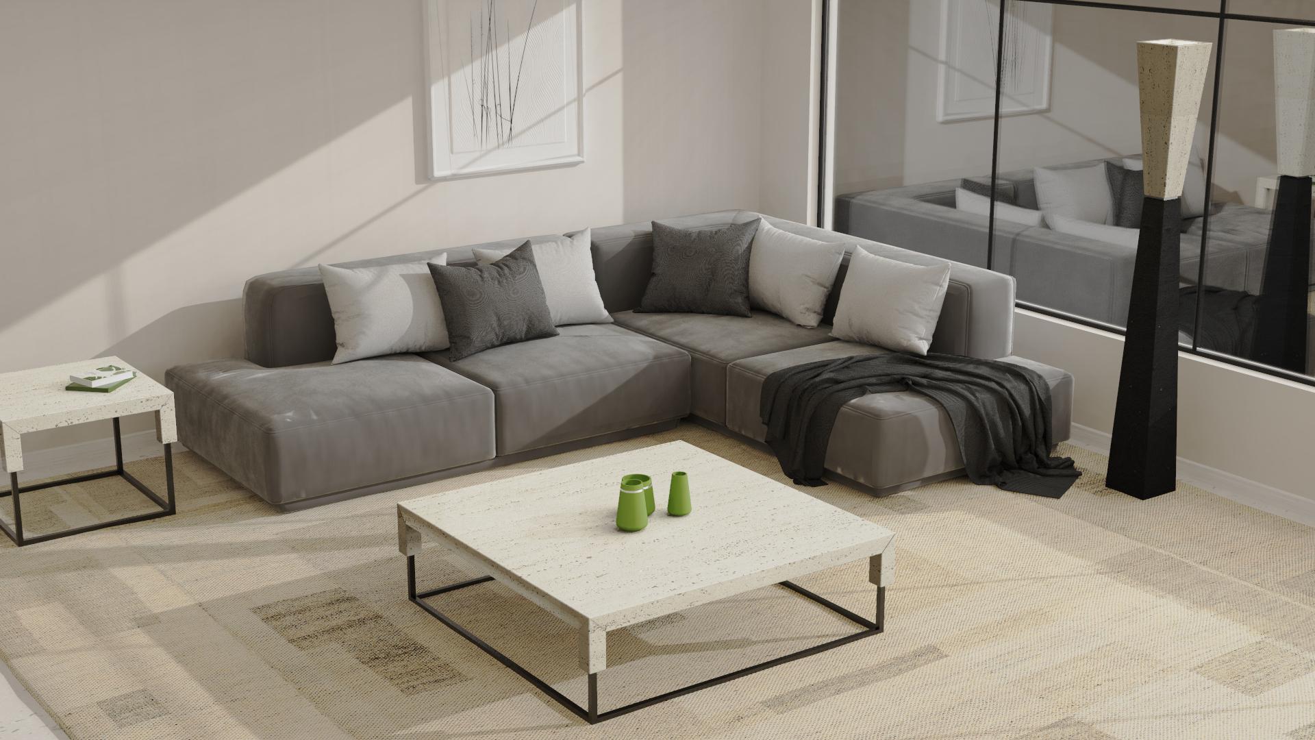Tossa Italian Travertine Marble Coffee Table Made Measure Bespoke Luxury Marble For Sale 2