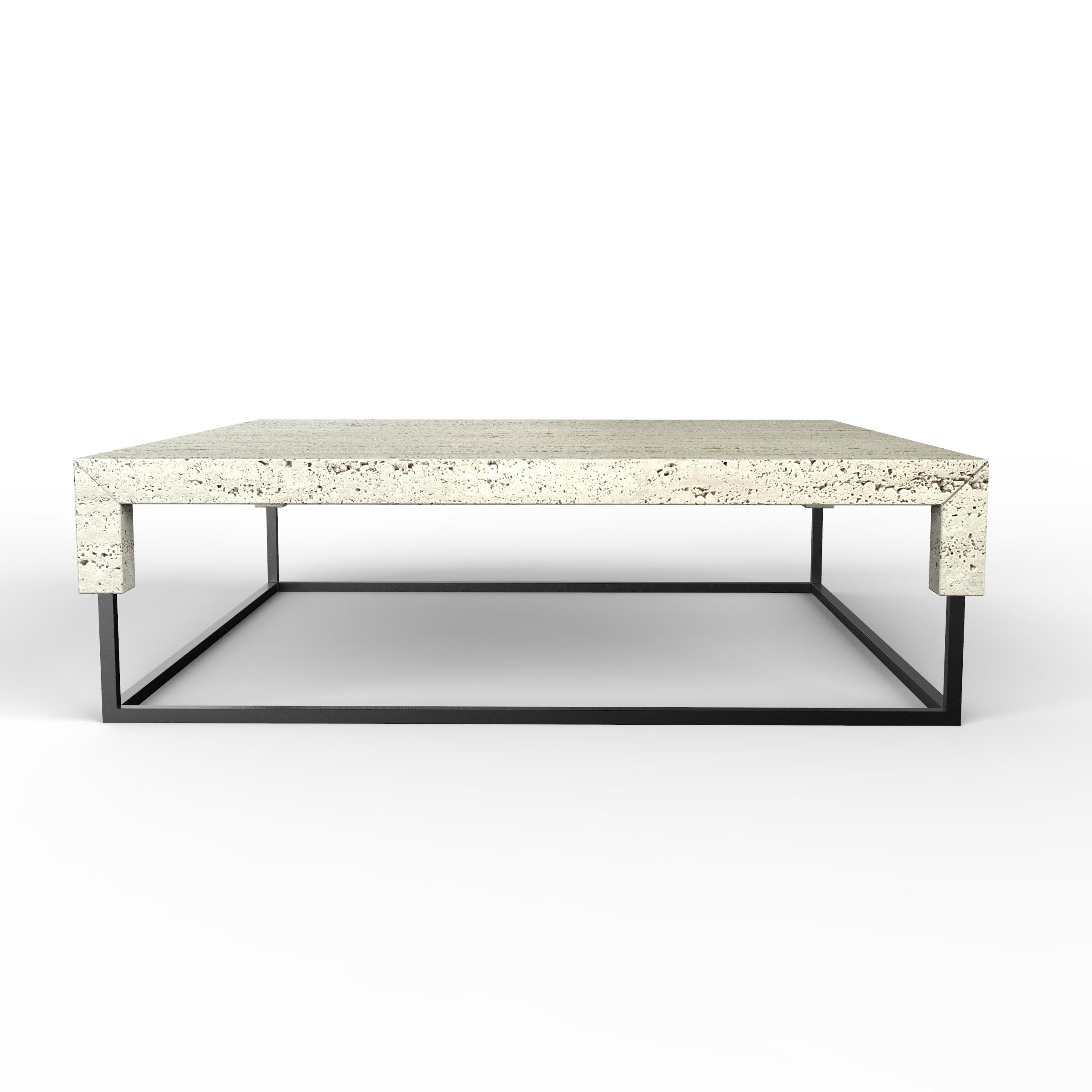 Spanish Tossa Italian Travertine Marble Coffee Table Made Measure Bespoke Luxury Marble For Sale