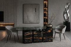 TOT Dining Table Orinoco Granite Natural Stone One of a Kind Sculptural Table
