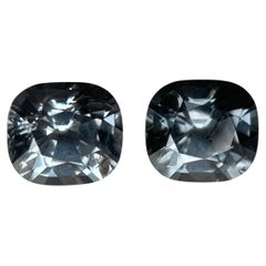 Gesamt 2,69 ct Graues Spinell-Paar (obere Qualität) Spinelle im Präzisionsschliff