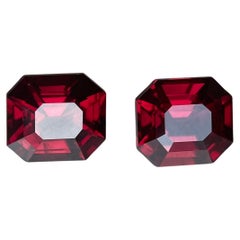 Total 2.71ct vivid Red Spinels Pair - Precision cut (Top Quality)