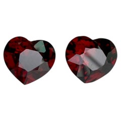 Total 4.43ct Deep Orangy Red Spinels Pair