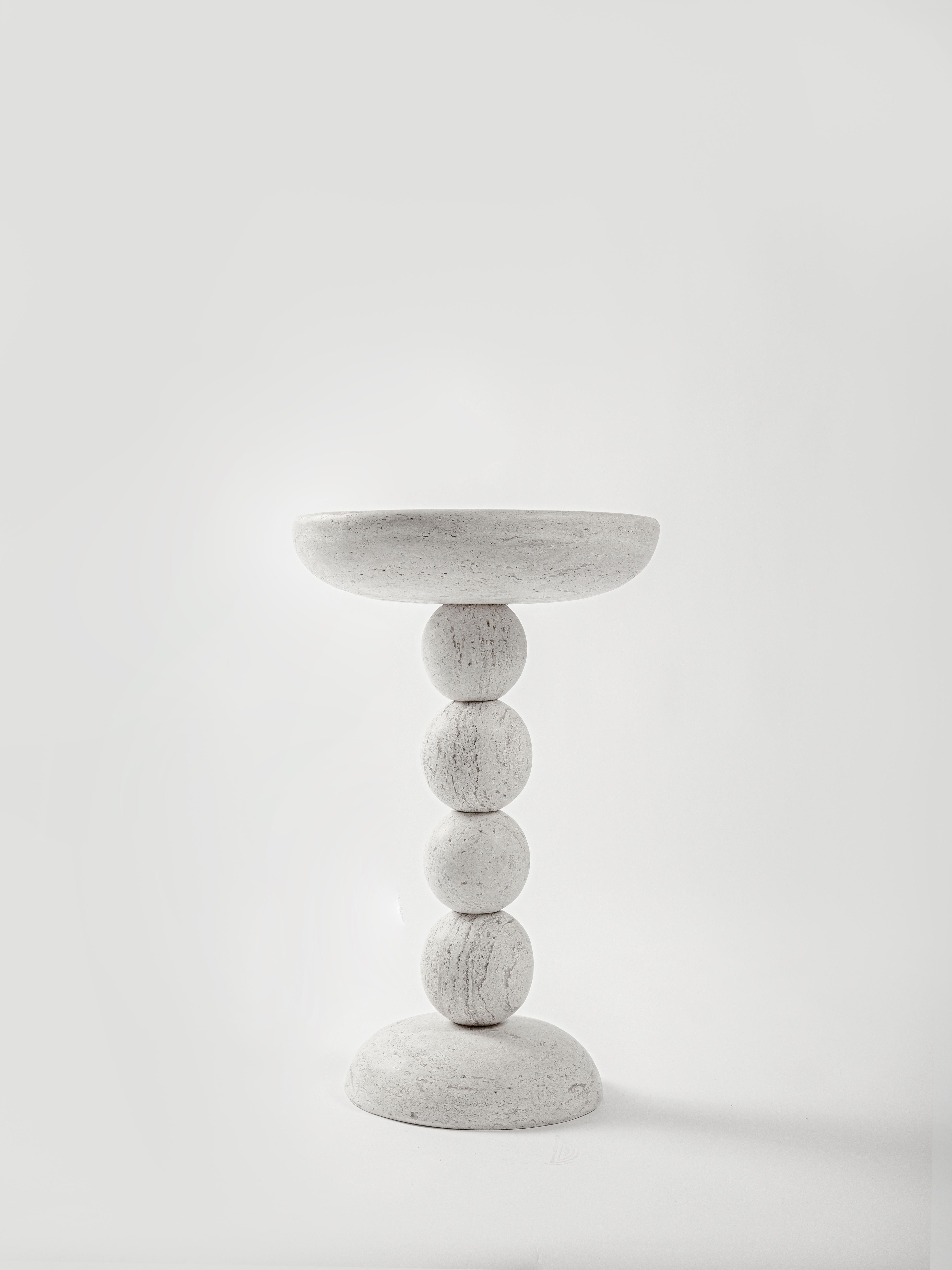 Totem 01 Travertine Marble by Daniel Orozco
Material: Travertine Marble
Dimensions: D 34 x H 55 cm

Handmade by Mexican artisans.

Daniel Orozco Estudio
We are an inclusive interior design estudio, who love to work with fabrics and natural textiles